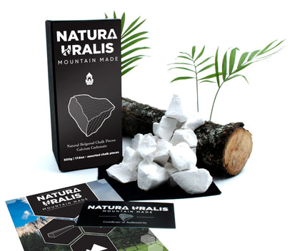 Natura Uralis Premium Belgorod Chalk Chunks - 17oz White Calcium Carbonate