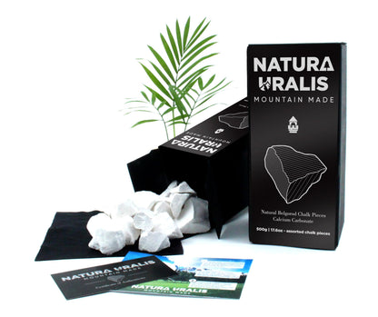 Natura Uralis Premium Belgorod Chalk Chunks - 17oz White Calcium Carbonate