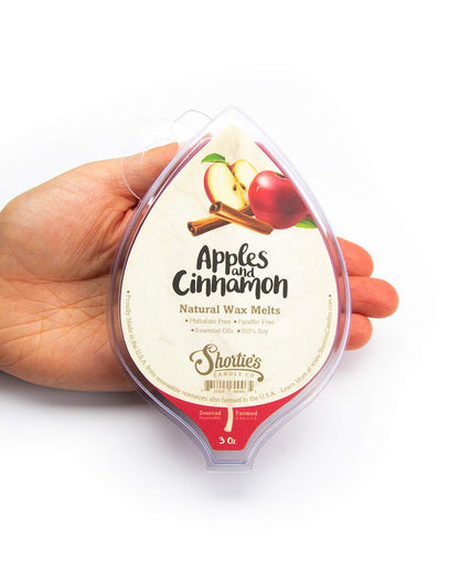 Natural Cinnamon Spice Soy Wax Melts Variety Pack - 3x3oz Bars | Apples & Cinnamon, Cinnamon Bark, Cinnamon Vanilla | Phthalate Free, Vegan