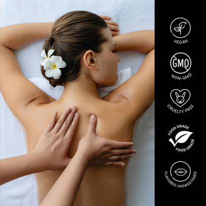 Tropical Scented Massage Oil Candle – Vegan Full Body Massage & Home Spa