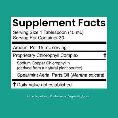 Nature's Sunshine Liquid Chlorophyll Extra Strength – Immunity & Detox (16 oz)