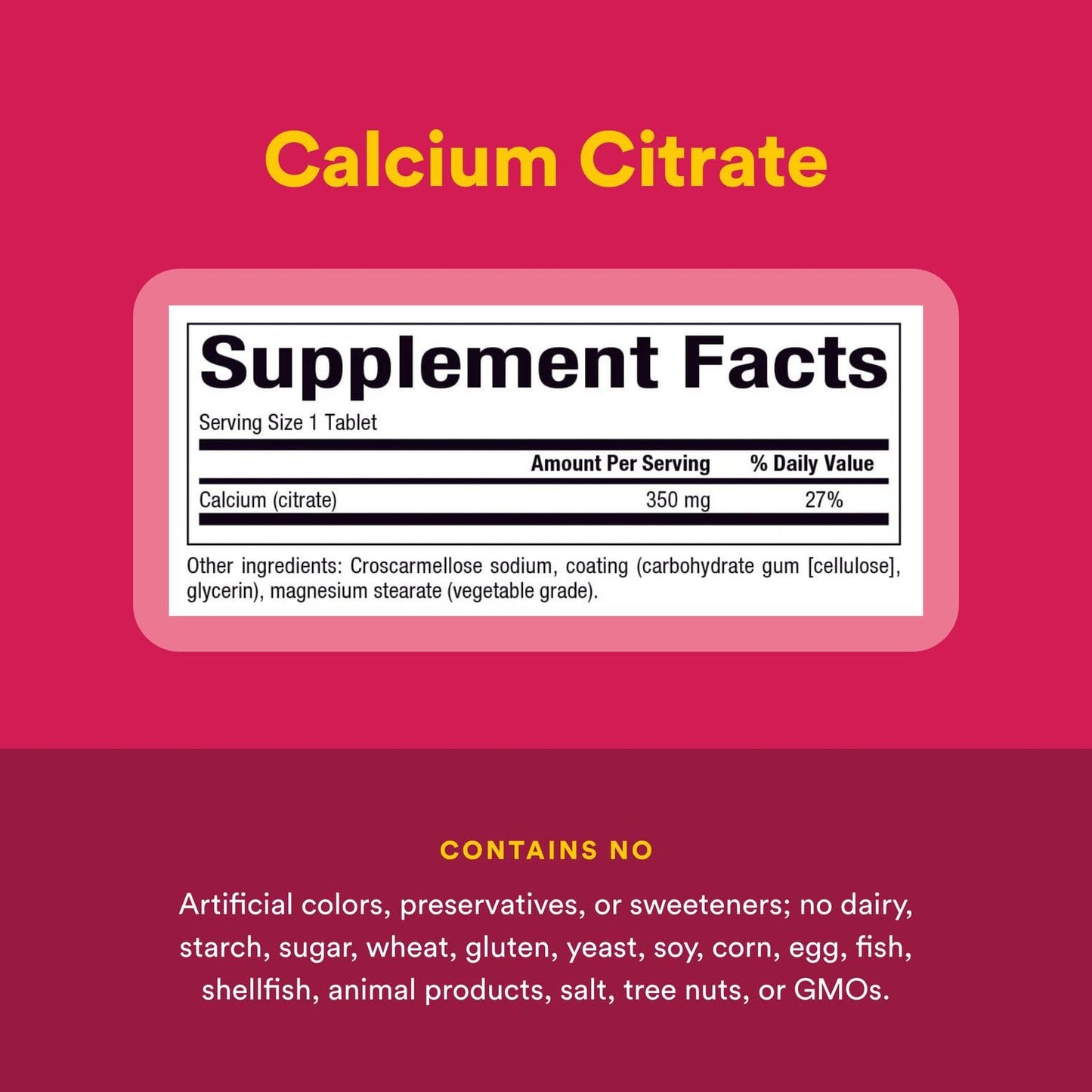Natural Factors Calcium Citrate 90 Tablets for Strong Bones & Teeth