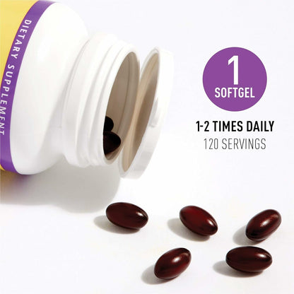 Natural Factors CoQ10 50mg | Coenzyme Q10 Supplement for Energy, Heart Health & Antioxidant Support | 120 Softgels