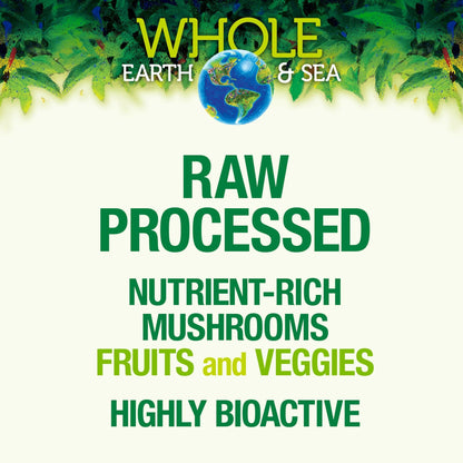 Whole Earth & Sea Super Mushroom by Natural Factors - Vegan Whole Food Supplement, 60 Capsules