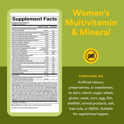 Whole Earth & Sea Women's Multivitamin & Mineral - Vegan, 60 Tablets
