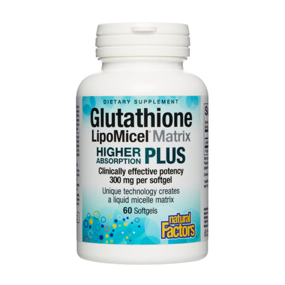 Natural Factors Glutathione LipoMicel Matrix 300 mg | Higher Absorption