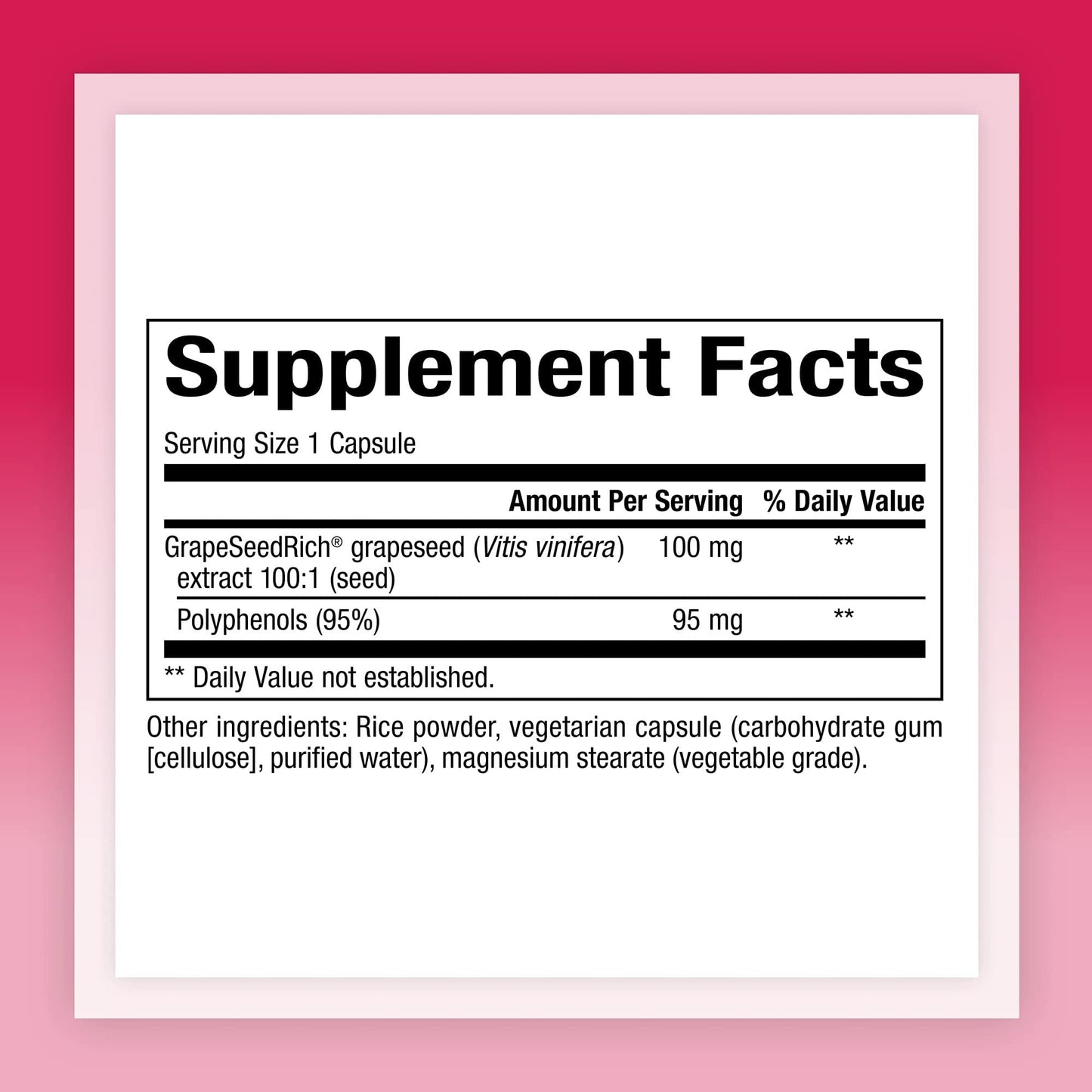 Natural Factors GrapeSeedRich Grape Seed Extract - Antioxidant Support for Healthy Inflammatory Response | 120 Capsules