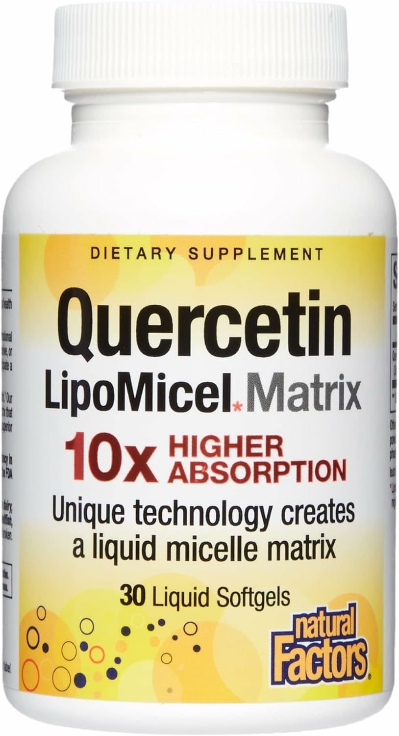 Natural Factors Quercetin LipoMicel Matrix – Immune & Capillary Health