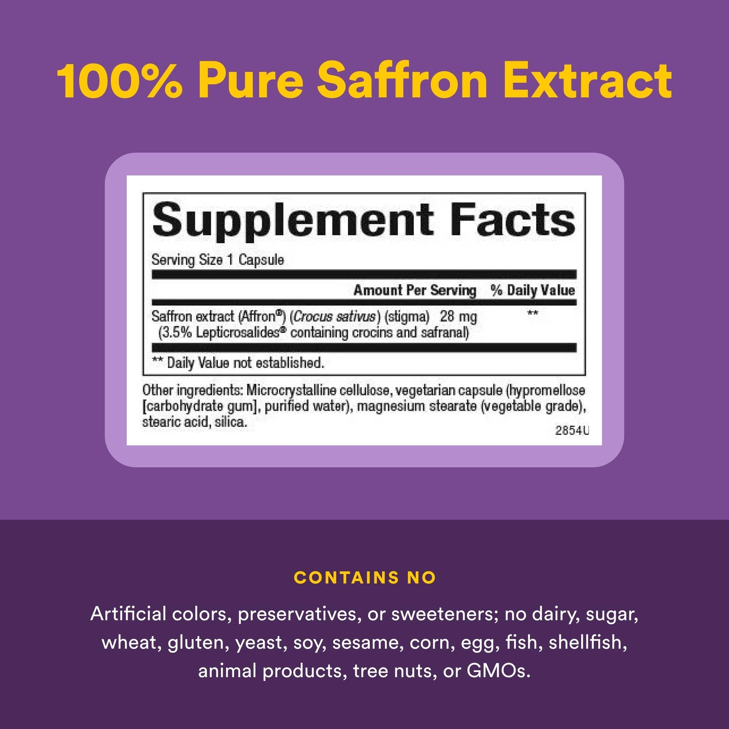 Natural Factors Stress-Relax Affron Saffron Extract 28 mg, 60 Vegetarian Capsules