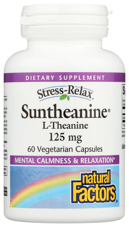 Natural Factors Stress-Relax Suntheanine L-Theanine 125 mg - 60 Capsules