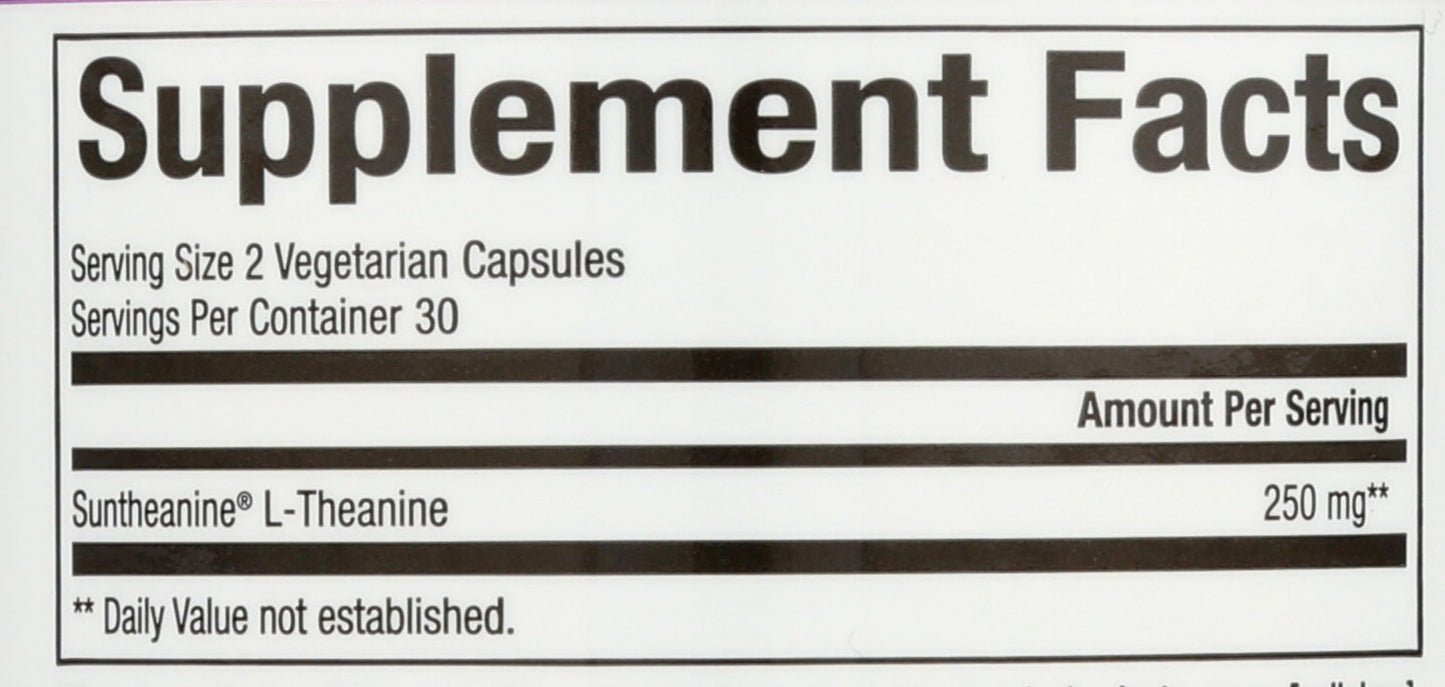 Natural Factors Stress-Relax Suntheanine L-Theanine 125 mg - 60 Capsules