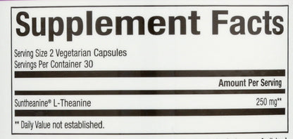 Natural Factors Stress-Relax Suntheanine L-Theanine 125 mg - 60 Capsules