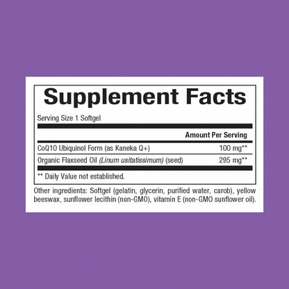 Natural Factors Ubiquinol 100 mg - Heart Health & Energy Support | 30 Softgels