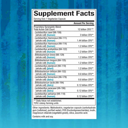 Natural Factors Ultimate Probiotic 12/12 Formula — Digestive Health & Immunity Support | 120 Veggie Capsules