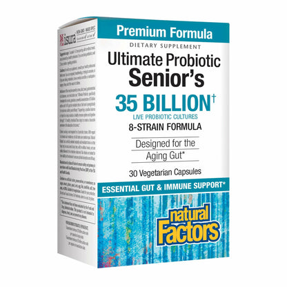 Natural Factors Ultimate Probiotic Senior's - 35B CFUs, Digestive & Immune Health, 30 Servings