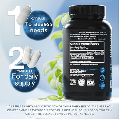 Natural Flow 4X Magnesium Supplement – Glycinate, Taurate, Malate & Orotate | 120 Capsules