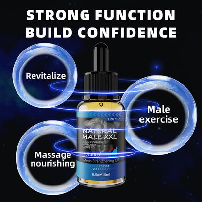 Natural Male Enhancement Oil & Body Gel – Re-Vitalize Enlargement Cream for Bigger, Thicker, Stronger Performance