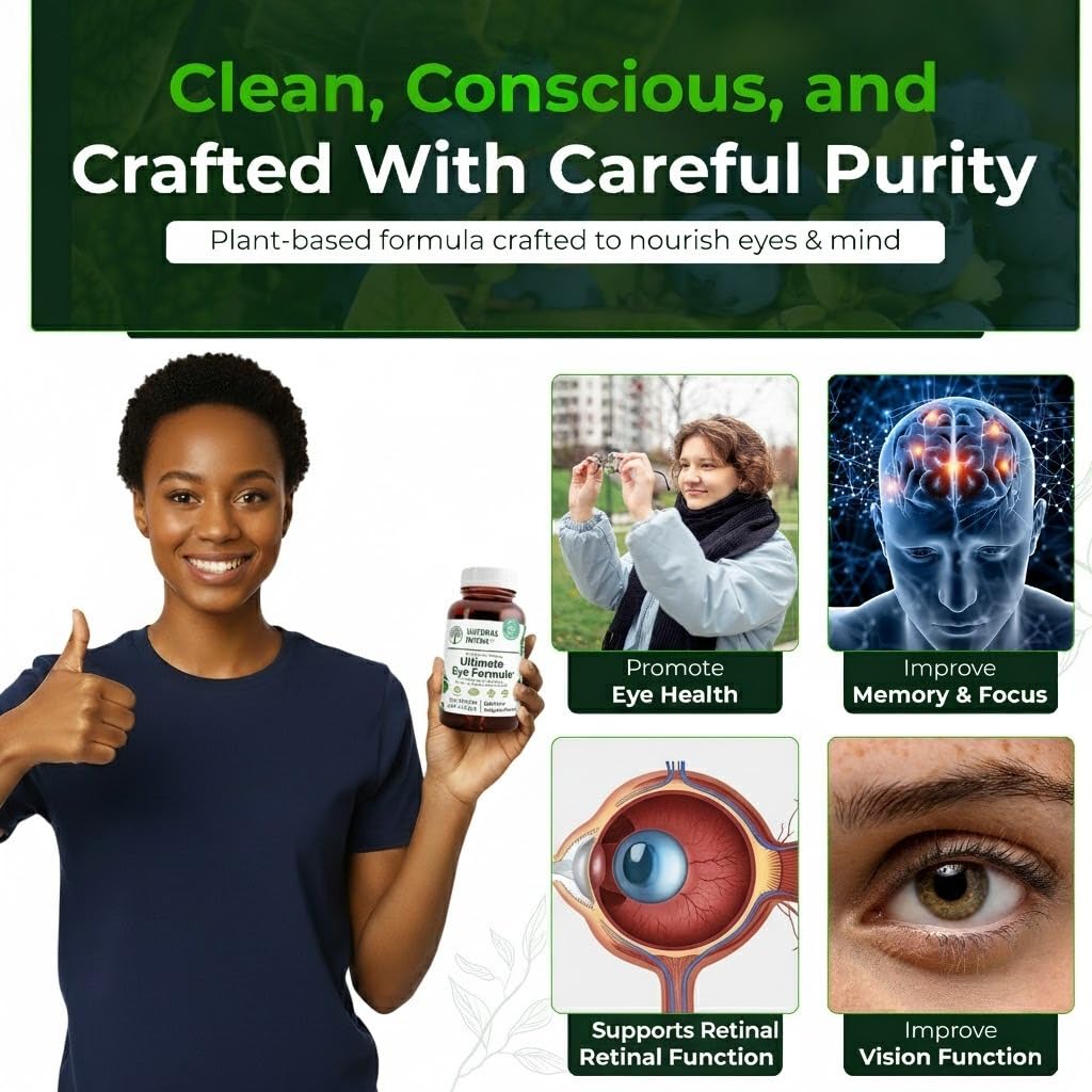 Natural Nutra Ultimate Eye Health | Bilberry & Blueberry Vision Support