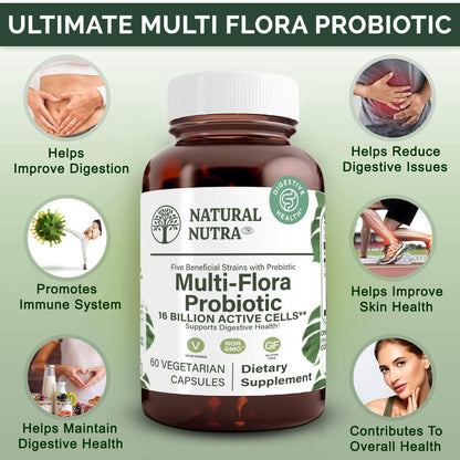 Natural Nutra Ultimate Flora Probiotic – 60 Capsules
