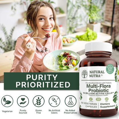 Natural Nutra Ultimate Flora Probiotic – 60 Capsules