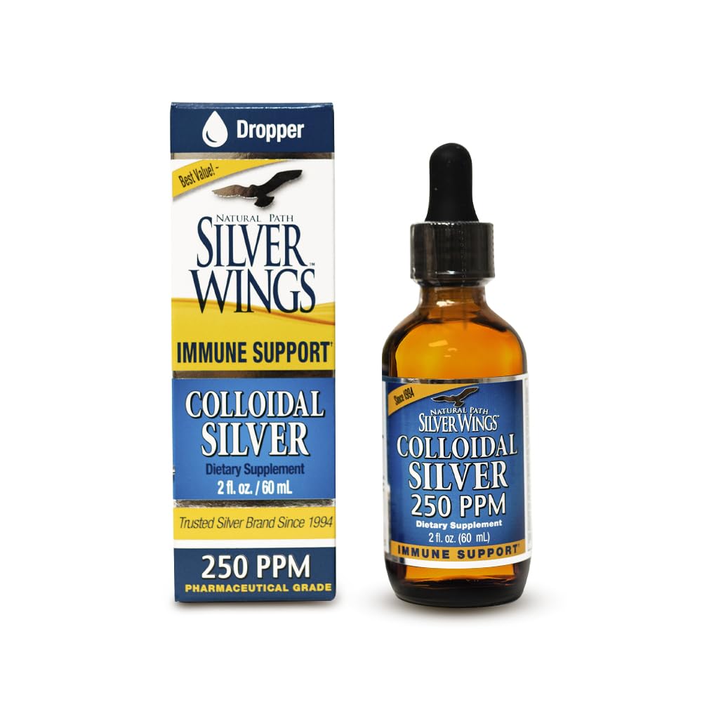 Natural Path Silver Wings Colloidal Silver Liquid 250ppm - 2oz Dropper