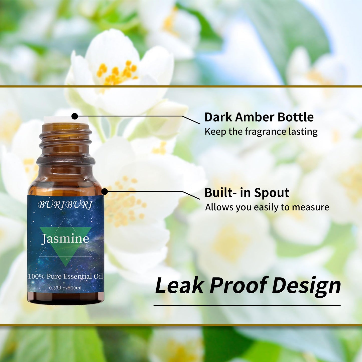 Lavender & Jasmine Essential Oils Gift Set – 10ml x 2 | 100% Pure