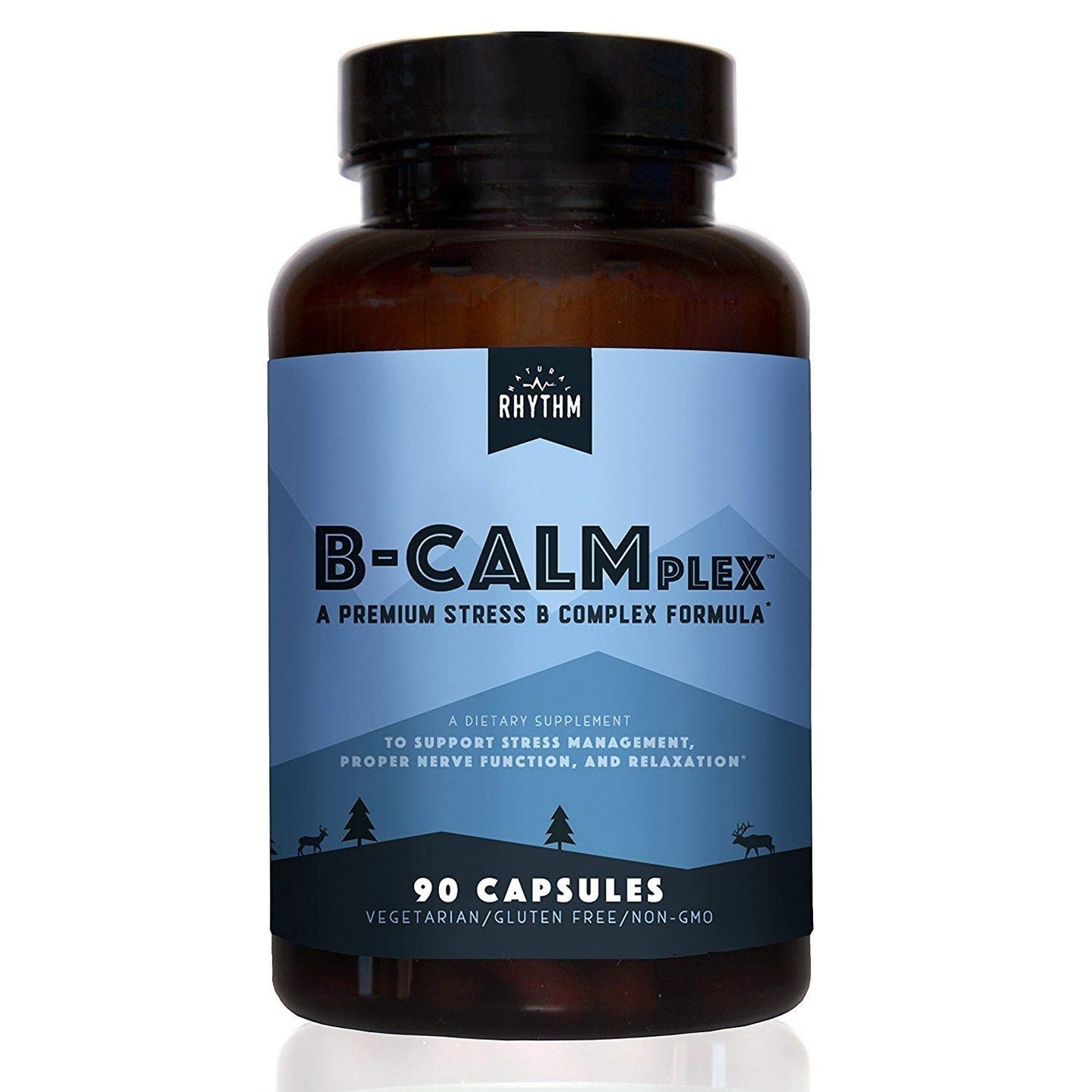 Natural Rhythm B-CALMplex – B Vitamin Blend for Nerve Function & Relaxation | 90 Capsules