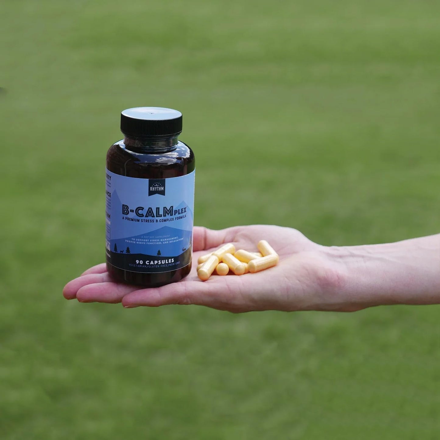 Natural Rhythm B-CALMplex – B Vitamin Blend for Nerve Function & Relaxation | 90 Capsules
