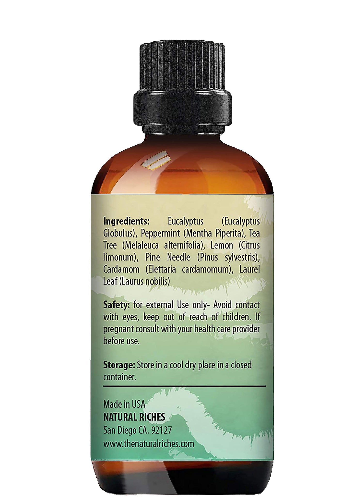Natural Riches Breathe Essential Oil Blend – Peppermint, Eucalyptus & Tea Tree – 30 ml