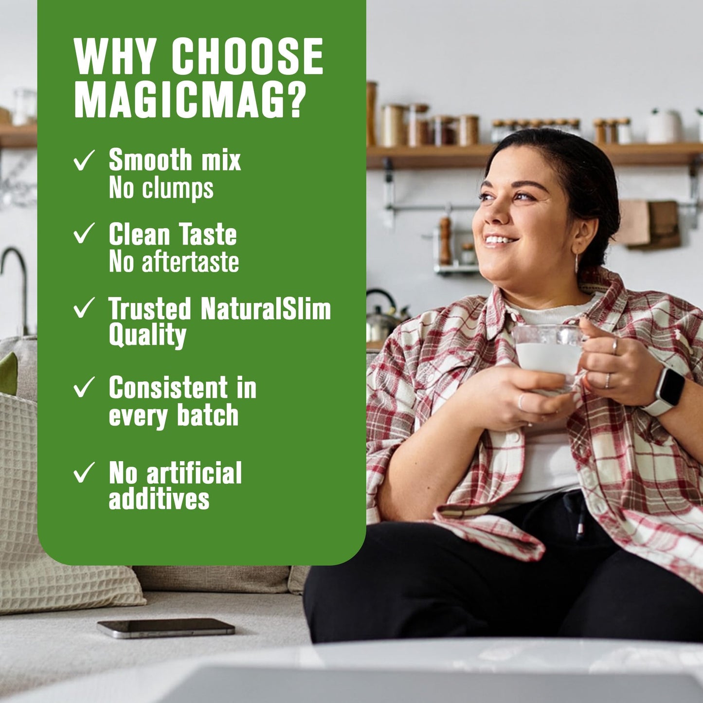 NaturalSlim MagicMag Pure Magnesium Citrate Powder – Strawberry Lime Drink Mix (8oz, 2 Pack)