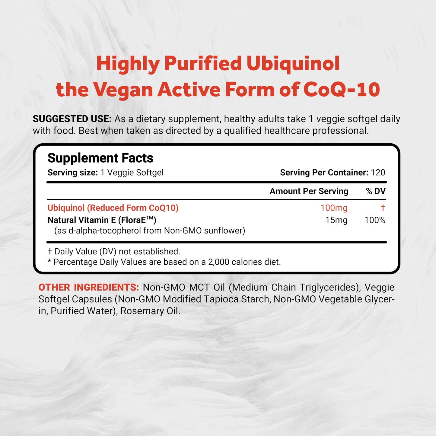 Naturalis Ubiquinol 100mg CoQ-10 Emulsified in MCT Oil – 120 Softgels | Gluten Free, Non-GMO & Soy-Free | Cardiovascular Wellness