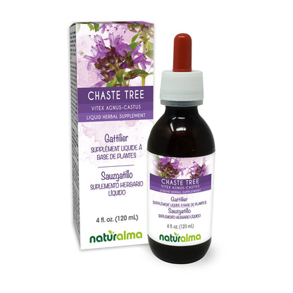 Naturalma Chaste Tree Tincture 4 fl oz – Alcohol-Free Vitex Drops (Vegan)