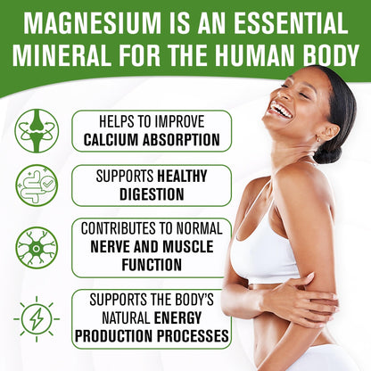 NaturalSlim MagicMag Magnesium Citrate Powder – Stress, Sleep & Heart Health Support | Honey Chamomile Drink Mix 8oz (Solo)