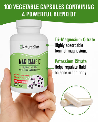 MagicMag C by NaturalSlim – Magnesium Citrate with Potassium for Sleep & Muscle Relaxation
