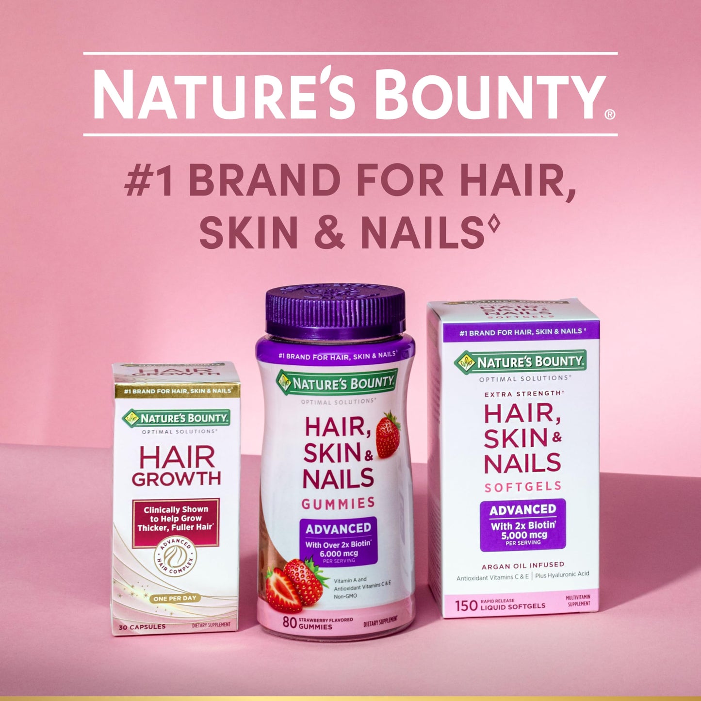 Nature's Bounty Optimal Solutions Women's Multivitamin Gummies – Raspberry Flavor