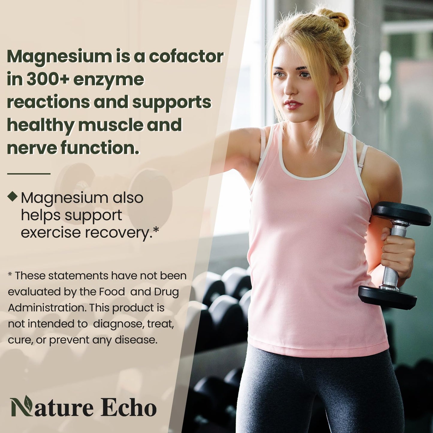 Nature Echo 6-in-1 Magnesium 420mg – Glycinate, Malate, Taurate, Citrate, Oxide + B6