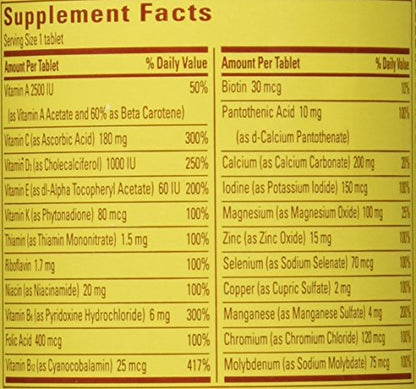Nature Made Multi For Her 50+ Vitamin & Mineral Tabs – 90 ct Pack of 2