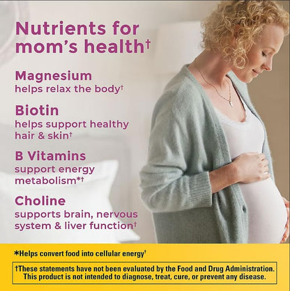Nature Made Prenatal Gummies with DHA + Folic Acid – Berry (120 CT) + White Peach Hydration Sticks