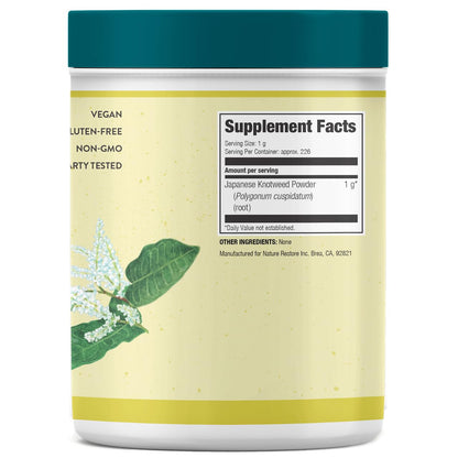 Nature Restore Japanese Knotweed Powder - 8 oz, Trans-Resveratrol, Non-GMO, Gluten Free | Polygonum Cuspidatum