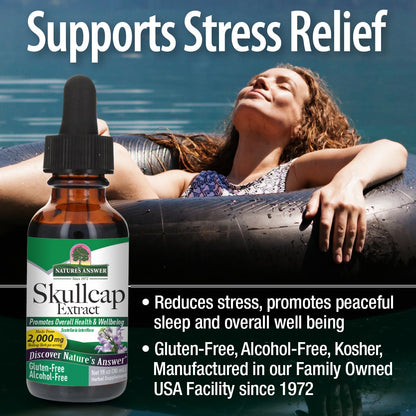 Nature's Answer Alcohol-Free Skullcap Herb - 1-Fluid Ounce