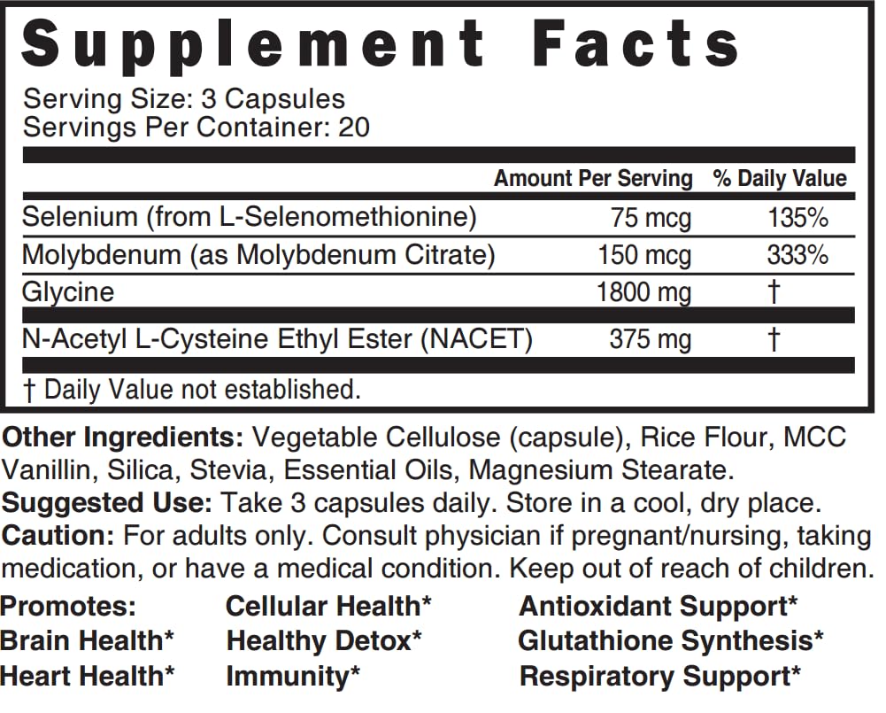 Nature's Fusions Neuro NAC Supplement 375mg Extra Strength + 1800mg Glycine – NACET for 20x Bioavailability & 10x Glutathione Boost