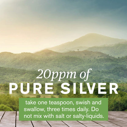 Nature's Sunshine Silver Shield Liquid – Colloidal Silver with Aqua Sol Technology, 16 Fl Oz