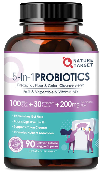 Nature Target Probiotics for Women & Men - 100B CFU, 45 Days