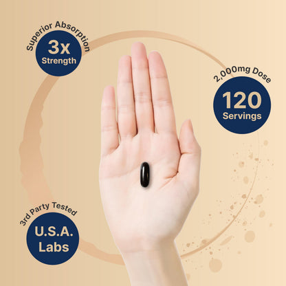 NatureBell Antarctic Krill Oil 2000mg - 240 Softgels - 3x Strength | EPA 240mg DHA 160mg Astaxanthin 800mcg