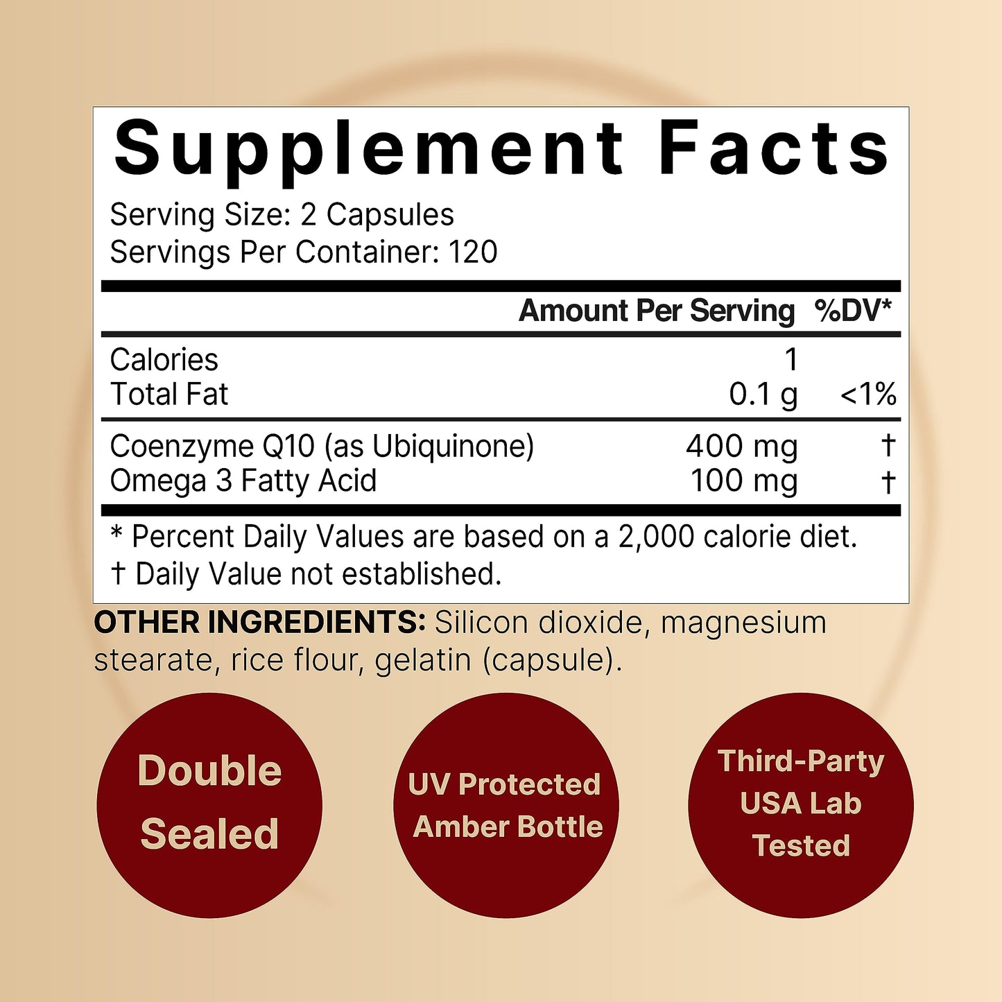 NatureBell CoQ10 400mg with Omega-3 – 240 Capsules | Extra Strength, High Absorption CoQ10 for Heart Health & Energy