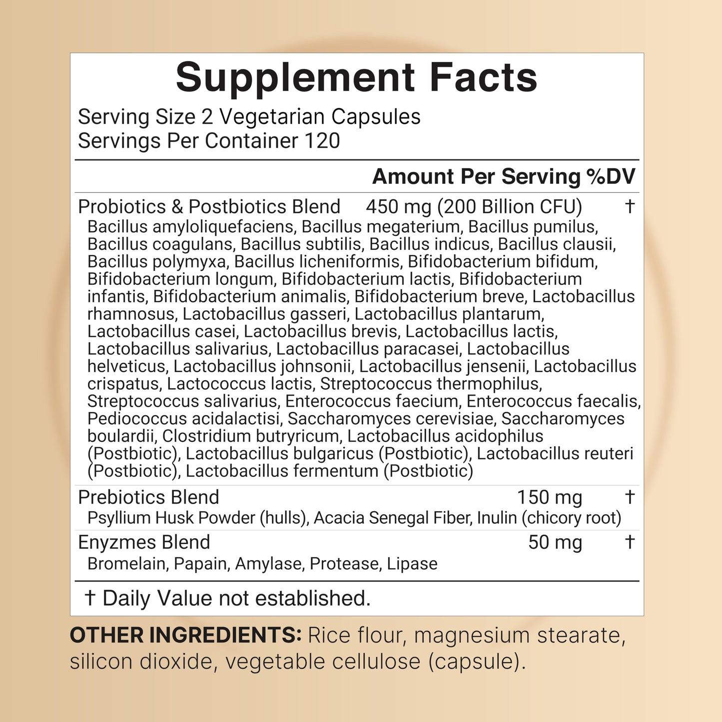 NatureBell Probiotic 200B CFU – 40 Strains | 240 Veggie Capsules