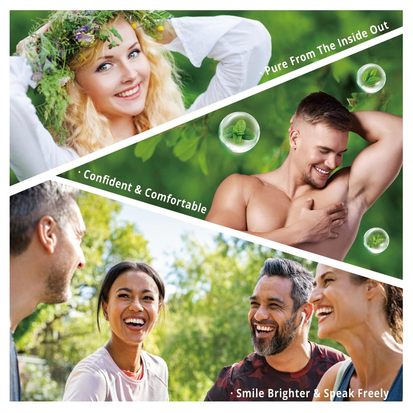 NATUREBULK Natural Freshness Complex – 120 Capsules with Chlorophyll, Parsley & Peppermint – 2 Month Supply