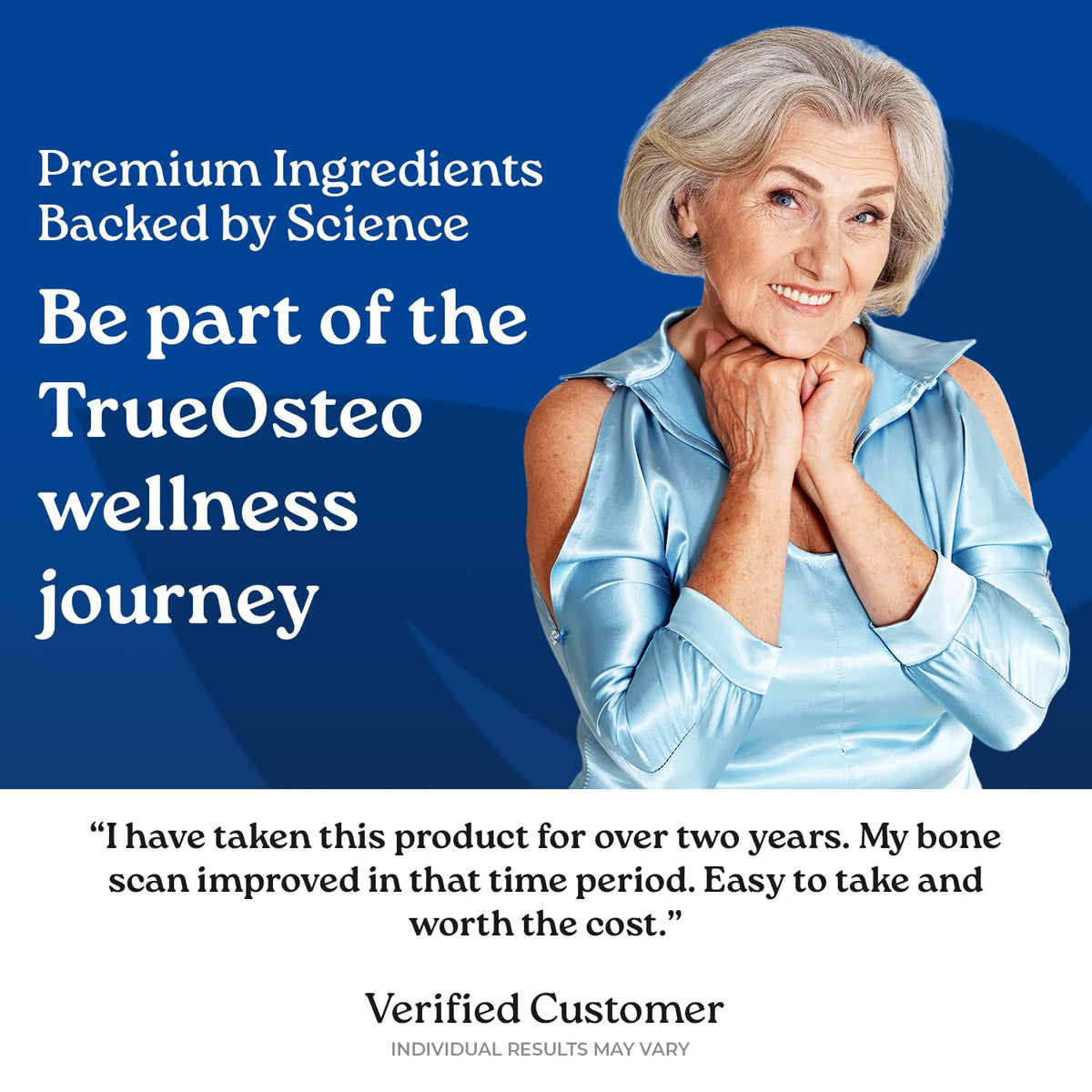 NatureCity True-Osteo Plant-Based Bone Support | AlgaeCal Calcium & Magnesium, D3, K2, Silicon | Gentle on Stomach
