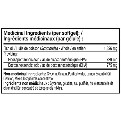NATURELO Burpless Omega-3 Fish Oil - 1100mg TG EPA + DHA | 120 Softgels | 4 Months Supply