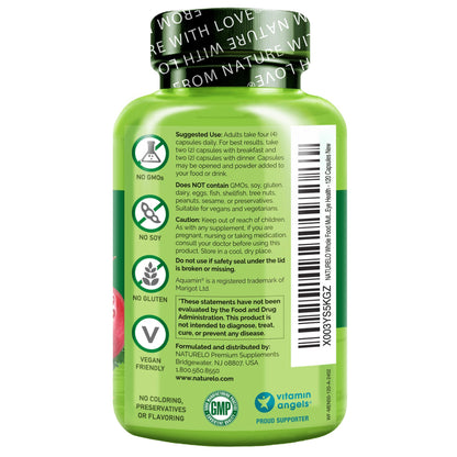 NATURELO Whole Food Multivitamin for Men 50+ – Plant-Based, 120 Capsules